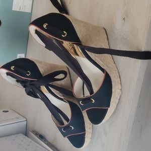 MK lace up wedges